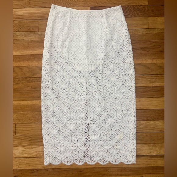 For Love And Lemons women’s Charmaine Sheer Lace Midi Skirt Size M - Picture 4 of 13
